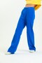 Cobalt Blue High Waist Wide Leg Sweatpants - 4