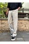 Gray Basic Fabric Baggy Trousers - 2