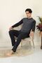 100% COTTON SUPERIOR JACQUARD MEN'S PAJAMA SET 1095 - 2