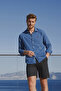 Navy Blue Regular Fit 100% Cotton Shirt Tmnss24Go00063