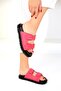Fuchsia Suede Women's Slippers - 19264 Model - 3