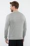 Gri Slim Fit Pamuklu Balıkçı Yaka Basic Triko Kazak TMNAW25KZ00001 - 5