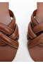 Leather banded sandals - 4