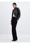 Leather look biker jacket - 2