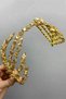 Honey Color Double Sided Helen Hair Accessory Bridal Crown - 3