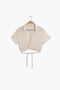 100% Cotton Muslin Waist Crop Blouse Shirt