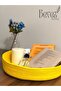 Jute Wicker Basket, Hand Woven, Multi-Purpose Basket, Bathroom and Kitchen Organizer Yellow 30X7