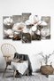 Çiçekler 5 Parçalı Mdf Tablo - 8