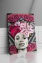 Pink Floral Woman Canvas - Canvas Painting - 2