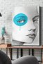 Woman with Turquoise Eyes Portrait Canvas - Canvas Painting - 2