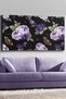 Purple Flowers Butterfly One Piece Canvas - Canvas Painting - 2