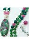 1777 Ruby Fuchsite el yapımı kolye