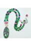 1777 Ruby Fuchsite el yapımı kolye - 5