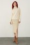 Ecru High Collar Basic Knitwear Sweater - 4