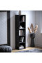 Bookcase and accessory Display Unit of wood 5Tier Black