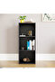 Bookcase and accessory Display Unit of wood 3Tier Black - 4