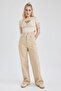 Wide Leg Gabardine Trousers - 100% Cotton Z4004az23sp - 4