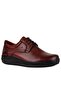 - Burgundy Leather Men's Casual Shoes 101-2859-65390 - 2