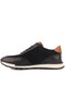 - Black Suede Leather Lace-Up Men's Casual Shoes 101-3609-71416 - 3