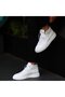 - White Leather Lace-Up Unisex Boots 102-8015-He1065