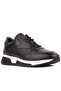 - Black Leather Lace-Up Men's Casual Shoes 101-7074-H1194 - 2