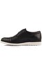 - Black Leather Men's Casual Shoes 101-3825-2113E - 3
