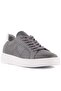 - Gray Leather Lace-Up Men's Casual Shoes 101-7047-He1065 - 2
