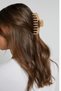 Women's 4-Piece XL Brown Tone Non-Slip Hair Clips - 2