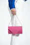 Fuchsia Satin Evening Dress Bag Portfolio Bag Clutch Bag - 3