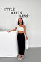 Black Slit Midi Skirt - 7