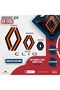 Renault Clio 5 (2019-2024) New Design Emblem Skin Sticker - Matte Orange & Matte Black