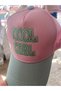 Pink Summer Hat for Girls with Slogan - 3
