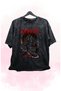 Unisex Special Design Guts Berserk Retro T-Shirt, Oversized Anime Printed Washed T-Shirt