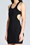 Women's Open Back Combed Cotton Dress - 4