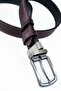 Genuine Leather 3.5cm Classic Men's Belt with Double-Sided Rotating Buckle - 3