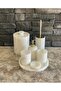 Sugar Marble 7-Piece Bathroom Set Special Series New Marble Handles with Matte Gold Accessories 1St Class - 4