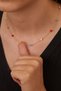 Women's Colored Jewelled Model Bijouterie Necklace - 3