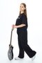 Girl's Oversize Cotton Tracksuit Set - Half Sleeve, Cargo Pocket - 3