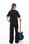 Girl's Oversize Cotton Tracksuit Set - Half Sleeve, Cargo Pocket - 6