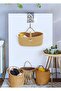 Classic Jute Hanging Storage Basket, Living Room/Kitchen/Bathroom Organizer Snacks, Toys. - 2