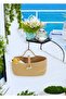 Classic Jute Hanging Storage Basket, Living Room/Kitchen/Bathroom Organizer Snacks, Toys. - 3