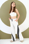 Children's Oversize Cotton Wide-Leg Sweatpants with Elastic Waist - 3