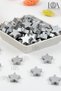 Star - 30Pcs Multi 7 Color Mix Wooden Beads Pacifier Chain Jewelry Accessory - 2