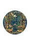 Blue Geoemtric and Botanical Animal Pattern Decorative Washable Carpet Miravip8278 - 4