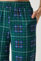 Women's Dark Green Patterned Soft Textured Knitted Pajamas Gf00002 - 5