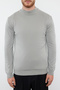 Gri Slim Fit Pamuklu Balıkçı Yaka Basic Triko Kazak TMNAW25KZ00001 - 3