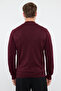 Bordo Regular Fit Pamuklu Yarım Balıkçı Fermuarlı Yaka Smart Triko Kazak TMNAW23KZ00215 - 5