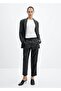 Leather look elastic waist pants - 2