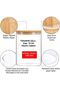 Set of 6 1300 ml Bamboo Jar with Lid Spice Jar Vacuum Borosilicate Glass Krdln - 2