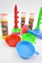 10 Pieces Blown Foam Making Set Karne Gift Toy Bugle Bubble Set Toy - 2